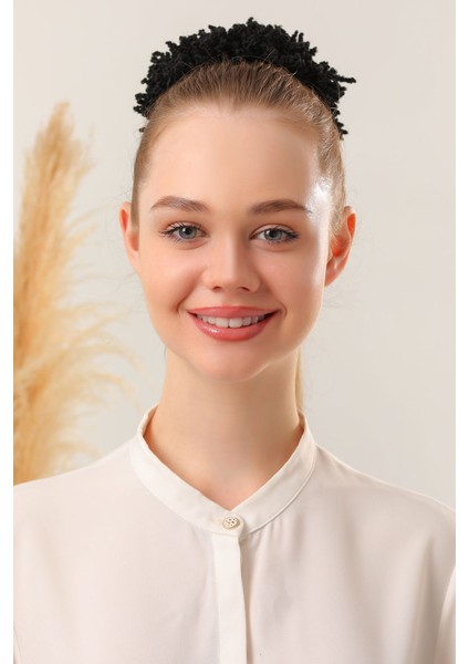 Kadın Tesettür 10'lu Slim Topuz Tokası Eşarp Tokası Arapsaçı Eşarp Topuzu Siyah fiyatları