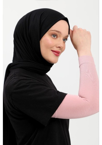 Tesettür Kolluk 3'lü Set Ekru Pudra Bej Namaz Kolluk Spor Kolluk