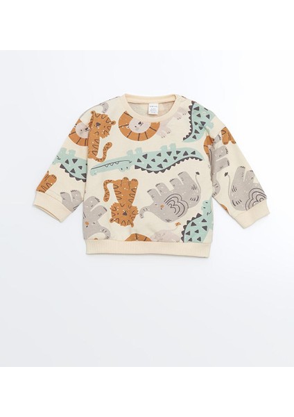 Bisiklet Yaka Erkek Bebek Sweatshirt ve Eşofman Alt 2'li fiyatları