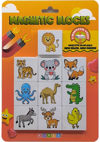 Magnet Efe'nin Hayvanat Bahçesi Seri-2 / Mıknatıslı Eğitici Oyuncak Hayvanlar / Küpss Yeni Ürün