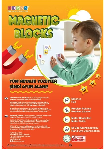 Magnet Efe'nin Hayvanat Bahçesi Seri-2 / Mıknatıslı Eğitici Oyuncak Hayvanlar / Küpss Yeni Ürün fiyatları