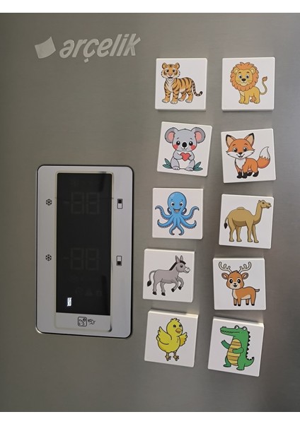 Magnet Efe'nin Hayvanat Bahçesi Seri-2 / Mıknatıslı Eğitici Oyuncak Hayvanlar / Küpss Yeni Ürün fırsatları