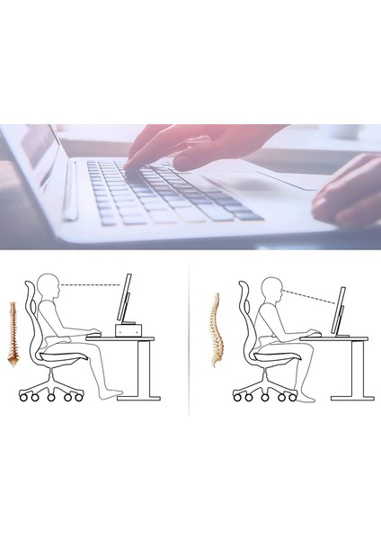Bilgisayar Monitör Altlığı Yükselticisi 45 x 25 x 11,8 cm