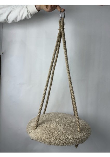 Peluş Yumuşacık Elyaf Dolgulu Yuvarlak Tabanlı Tırmalamalara Dayanıklı Jüt Ipli Kedi Salıncağı Soft Sevilen Renkler