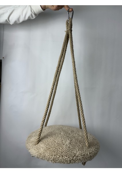Peluş Yumuşacık Elyaf Dolgulu Yuvarlak Tabanlı Tırmalamalara Dayanıklı Jüt Ipli Kedi Salıncağı Soft Sevilen Renkler