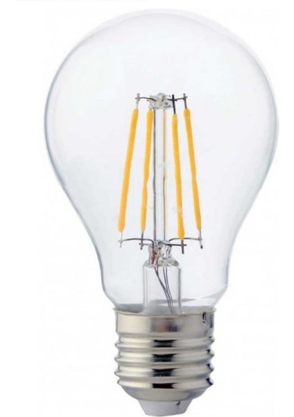 (4 Adet) Cata CT-4218 8W (60W) 3000K (Sarı Işık) Dim Edilebilir E27 Duylu (Kalın Duy) LED Filament Ampul