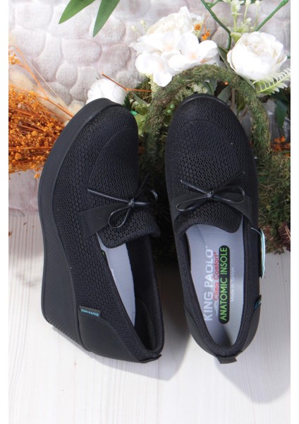King Jennifer Rahat Hafif Anatomic Insole Taban Dolgu Topuk Kadın Ayakkabı