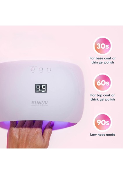 Sun8 Portatif Manikür Tırnak Kurutucu Uv LED Lamba 36W indirimleri