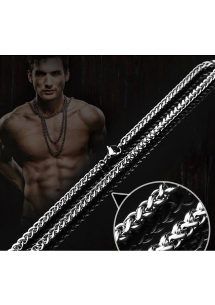 Paslanmaz Çelik Kartal Erkek Kolye / 60 cm Örgü Zincirli fırsatları