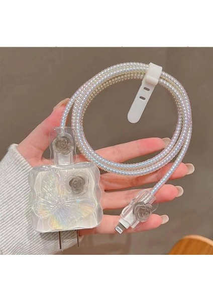 iPhone 18W/20W Uyumlu Şarj Kablosu Ucu ve Şarj Başlığı Kılıfı