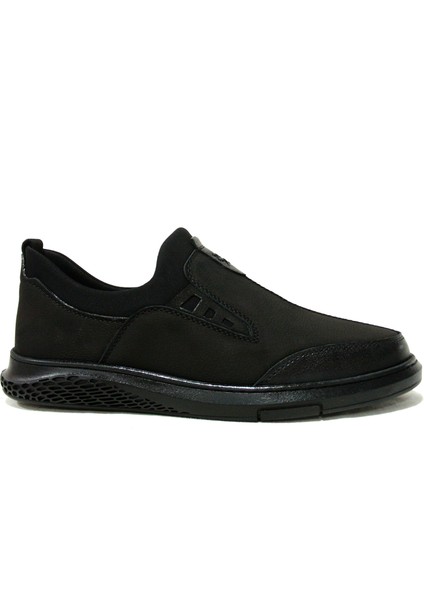 Siyah Bağcıksız Anatomik Comfort Casual Ayakkabı