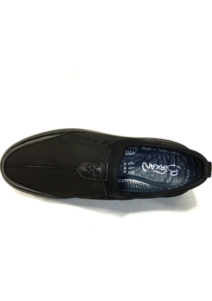 Siyah Bağcıksız Anatomik Comfort Casual Ayakkabı