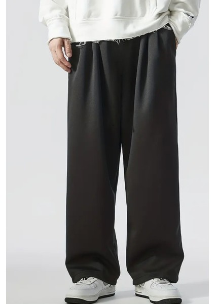 Bol Kesim Baggy Eşofman Altı Erkek Kadın Gri Siyah Füme fiyatları