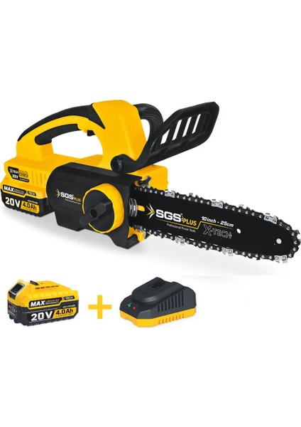 SGS5320 - 20 Volt Akülü Ağaç Kesme Budama Testere Makina Seti 25 cm Pala