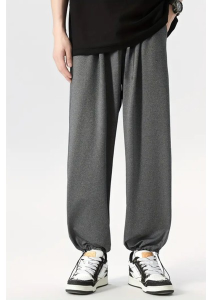 Bol Kesim Baggy Eşofman Altı Erkek Kadın Gri Siyah Füme modelleri