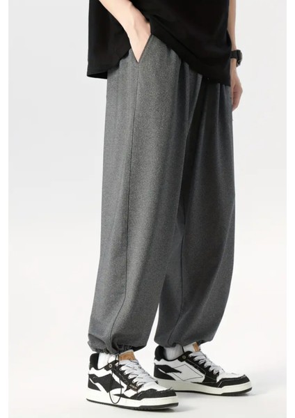 Bol Kesim Baggy Eşofman Altı Erkek Kadın Gri Siyah Füme fırsatları