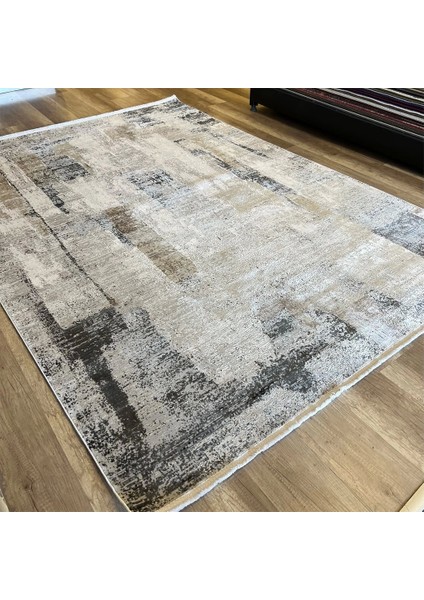 Exclusive Miami 60548/070 Antrasit Krem Modern Salon Halısı modelleri