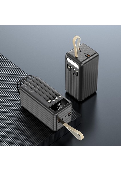80000 mAh 3in1 USB Kablo LED Ekran Powerbank Kılıf Hediyeli indirimleri