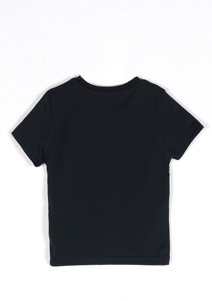 Erkek Çocuk Lets Do This Baskı Fileli Cepli Tshirt 1-4 Yaş
