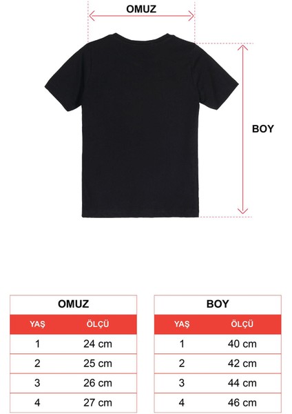 Erkek Çocuk Lets Do This Baskı Fileli Cepli Tshirt 1-4 Yaş