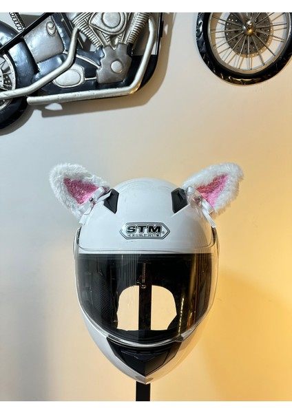 Motor & Motosiklet Kask Dış Aksesuar Beyaz Tüylü Kedi Kulağı fiyatları