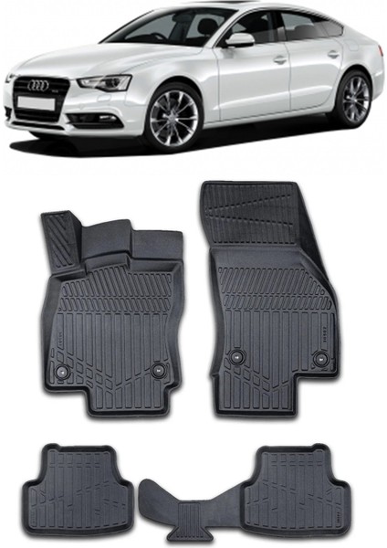 Audi A5 3D Pro Havuzlu Paspas 2016+ A+ Kalite Araca Birebir Uyum Sağlar