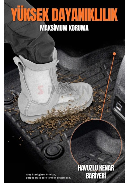 Audi A5 3D Pro Havuzlu Paspas 2016+ A+ Kalite Araca Birebir Uyum Sağlar fırsatları