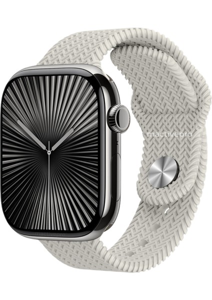 MactivePro Watch HK10 Pro Max+ Plus Amoled Akıllı Saat Kordon Tüm Akıllı Telefonlara Uyumlu Akıllı Saat Gümüş