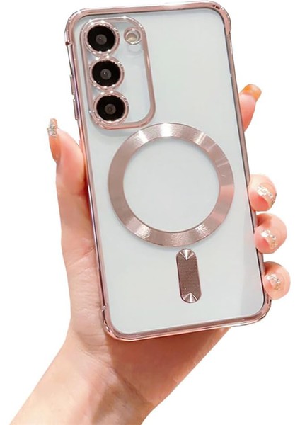 Samsung Galaxy S20 Fe Kılıf Kamera Lens Korumalı Renkli Magsafe Şeffaf Silikon