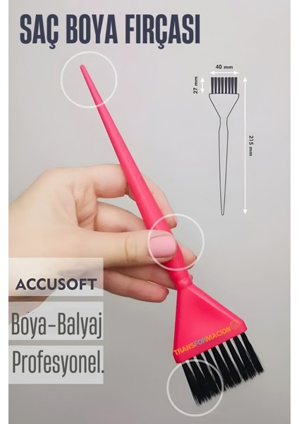Dar Uçlu Saç Boya Fırçası Balyaj Fırçası Professional 721432
