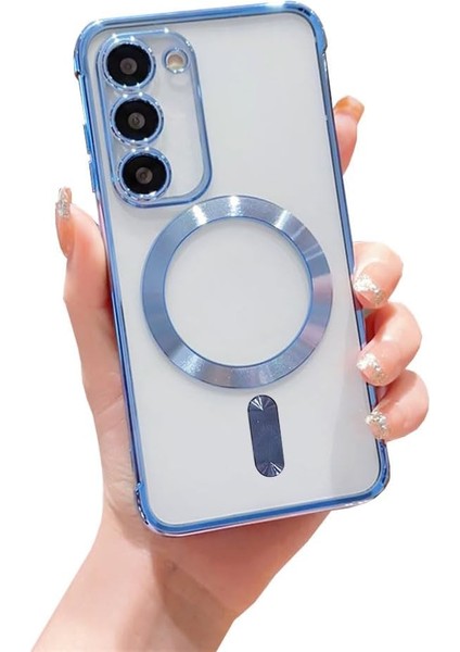 Samsung Galaxy S20 Fe Kılıf Kamera Lens Korumalı Renkli Magsafe Şeffaf Silikon