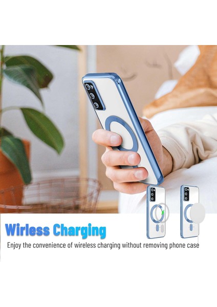 Samsung Galaxy S20 Fe Kılıf Kamera Lens Korumalı Renkli Magsafe Şeffaf Silikon