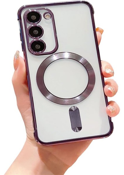 Samsung Galaxy S20 Fe Kılıf Kamera Lens Korumalı Renkli Magsafe Şeffaf Silikon