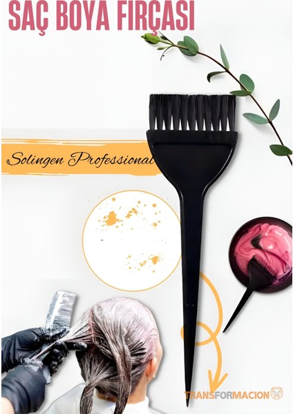 Geniş Uçlu Saç Boya Fırçası Balyaj Fırçası Solingen Professional 721434