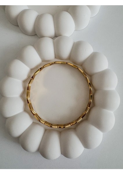 LeyyaJewelry Zikzak Ajda Çelik Bilezik-Normal Boy