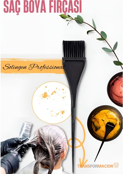 Dar Uçlu Saç Boya Fırçası Balyaj Fırçası Solingen Professional 721435