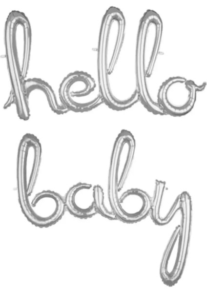 Hello Baby Bebek Folyo Balonu Baby Shower Seti