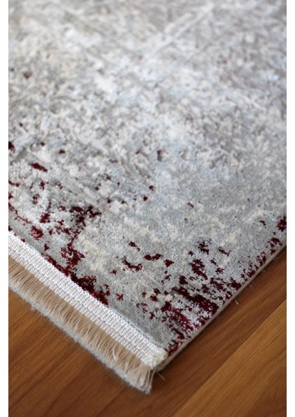 Sanat Halı Doku 1086 Gri Kırmızı Modern Salon Halısı fırsatları