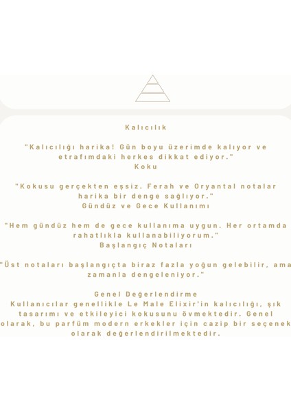Le Male Elixir De Parfüm Erkek Parfümü 50 ml