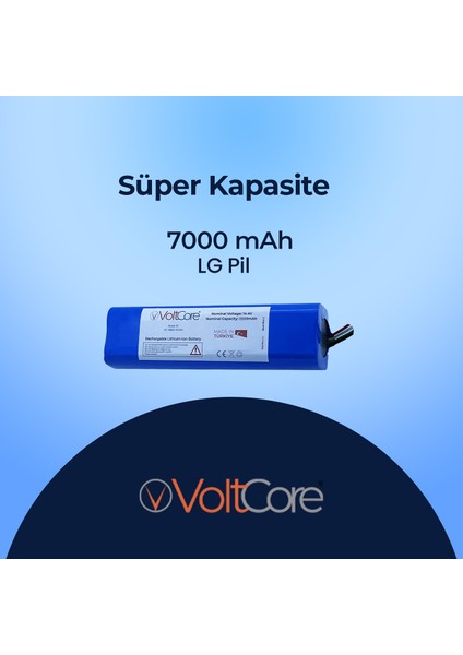 Robot Süpürge Bataryası 7000MAH Roborock S8 Pro Ultra Uyumlu