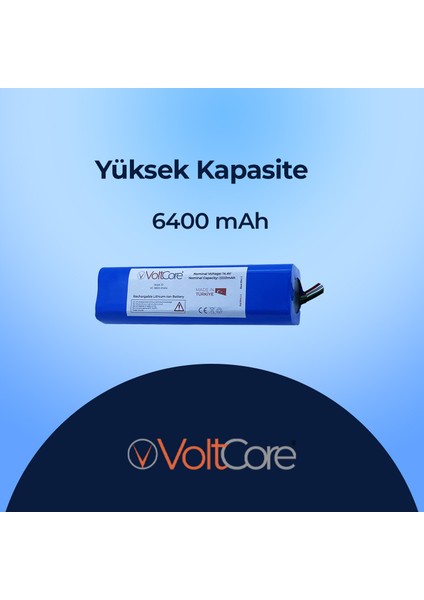 Robot Süpürge Bataryası 6400MAH Arçelik RS9221 Uyumlu fiyatları