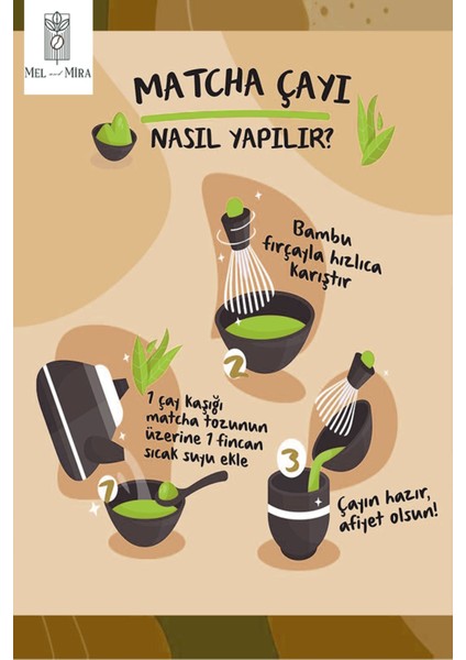 Vanilya Aromalı Matcha Tozu 25 gr