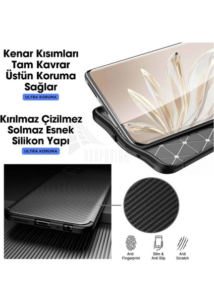 Apple iPhone 14 Pro Max Uyumlu Silikon Kılıf Karbon Desenli Kamera Korumalı Darbe Emici Autofocus Kapak