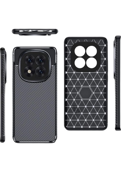 Redmi Note 14 Pro Plus 5g Uyumlu Silikon Kılıf Karbon Desenli Kamera Korumalı Darbe Emici Autofocus Kapak modelleri