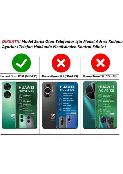 Huawei Nova 12 Se Uyumlu Silikon Kılıf Karbon Desenli Kamera Korumalı Darbe Emici Autofocus Kapak