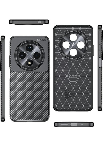 Oppo Reno 11 Fs Uyumlu Silikon Kılıf Karbon Desenli Kamera Korumalı Darbe Emici Autofocus Kapak fiyatları