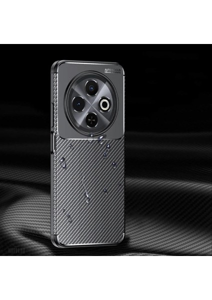 Tecno Spark 30C Uyumlu Silikon Kılıf Karbon Desenli Kamera Korumalı Darbe Emici Autofocus Kapak