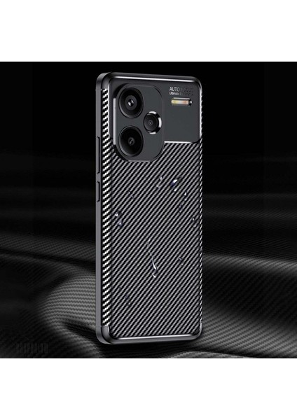 Redmi Note 13 Pro Plus Uyumlu Silikon Kılıf Karbon Desenli Kamera Korumalı Darbe Emici Autofocus Kapak modelleri