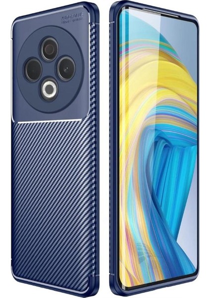 Tecno Spark 30 Uyumlu Silikon Kılıf Karbon Desenli Kamera Korumalı Darbe Emici Autofocus Kapak