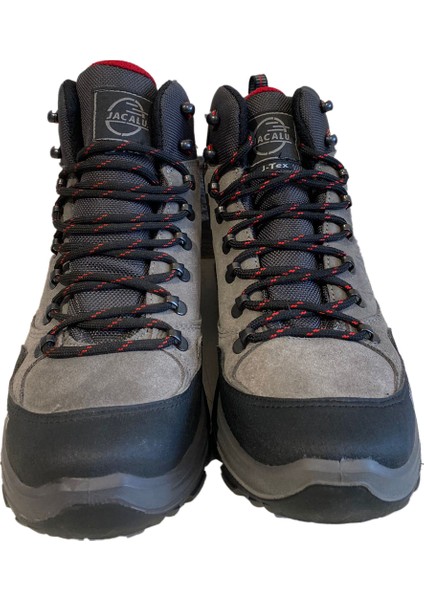 Erkek Bot 31813 2j Jacalu Leather Upper And Pu/rubber Sole Waterproof Grey/ Black indirimleri